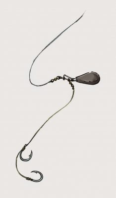 Chicote de anzol duplo